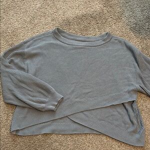 Lululemon Blue-Gray Ribbed Women's Reversible Top size 12